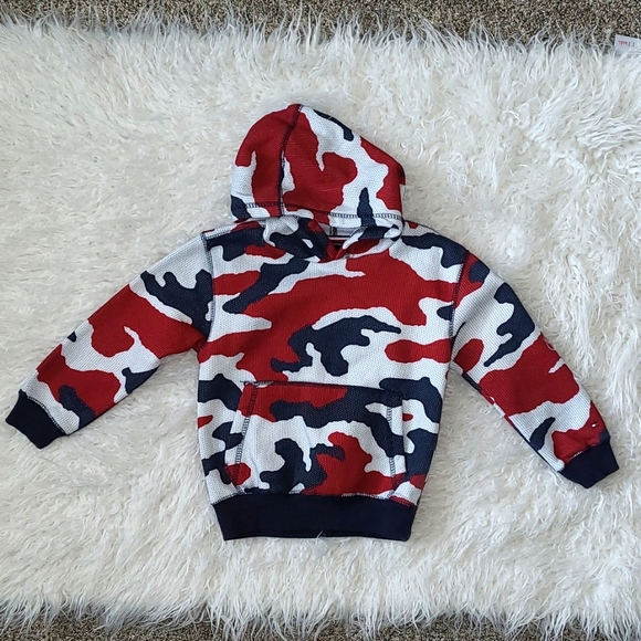 TOMMY HILFIGER CAMO HOODIE - Picture 1 of 9